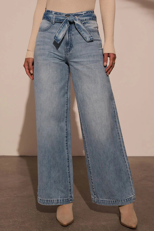 Bowtie Wide Leg Jeans