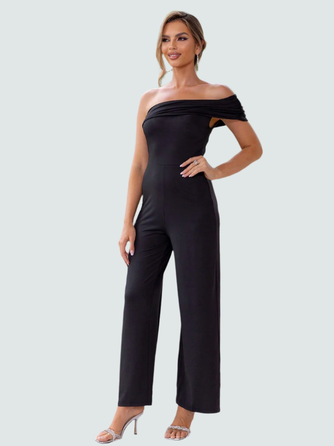 Ruche d'Épaule Jumpsuit