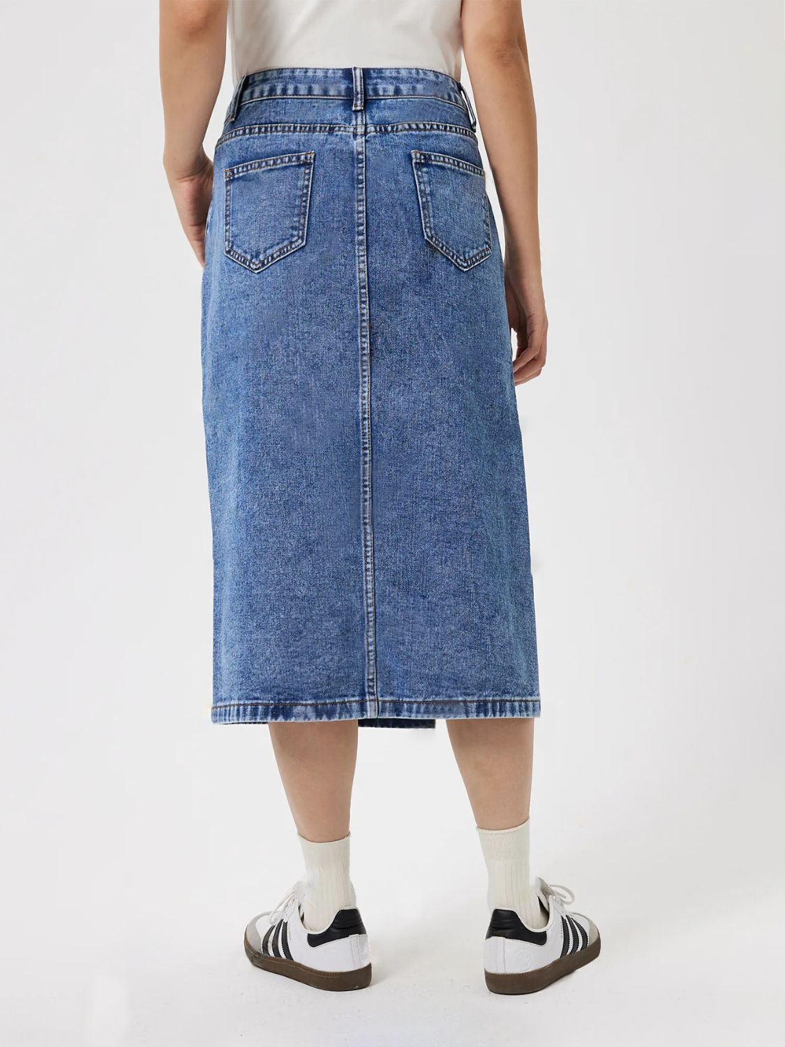 Lila Slit Denim Skirt