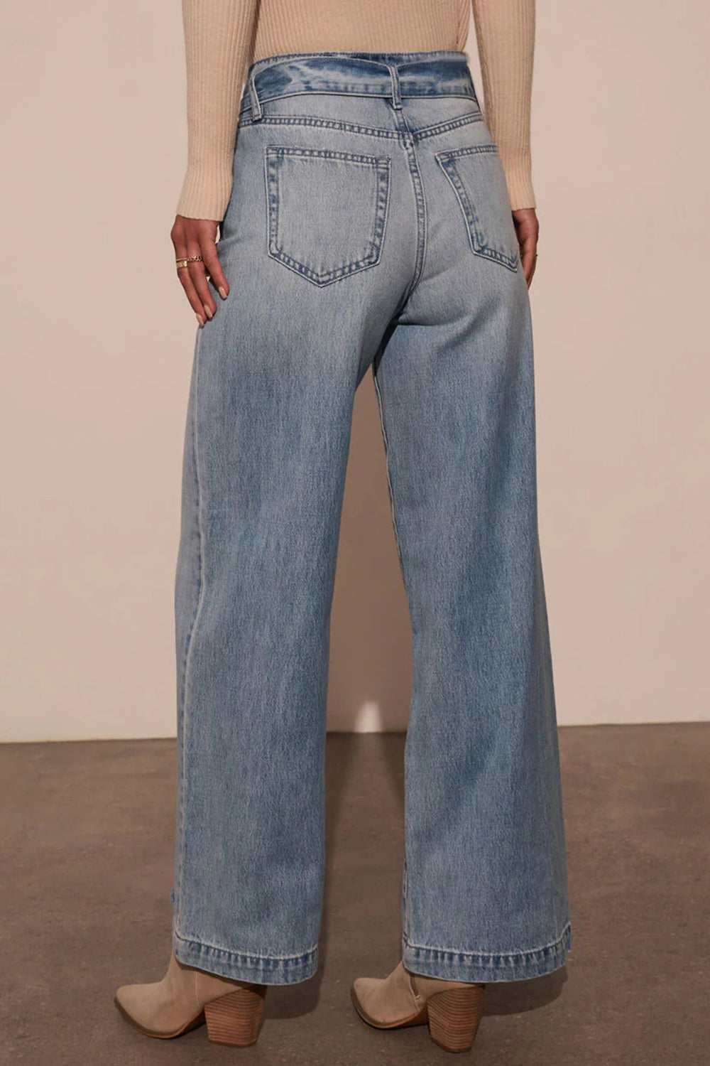 Bowtie Wide Leg Jeans