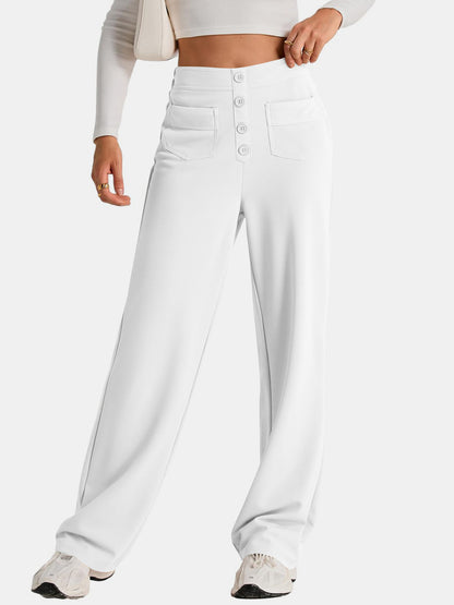 High Waist Wide Leg Pants