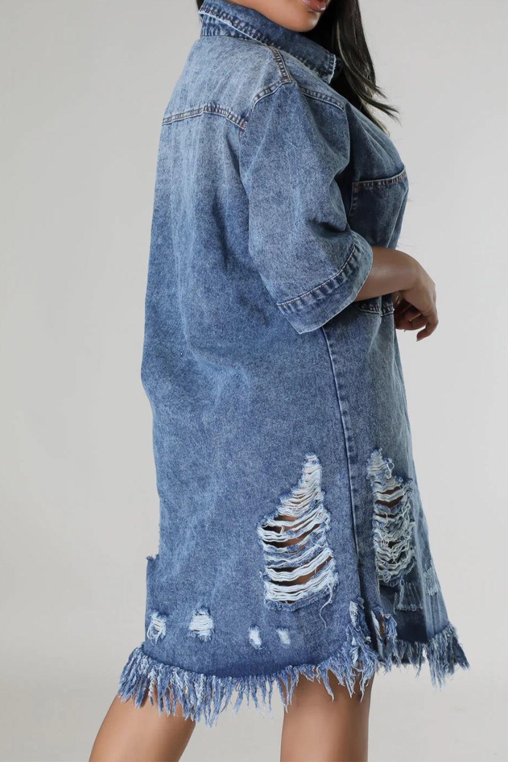 Boho Dress In Denim