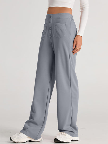 High Waist Wide Leg Pants