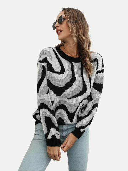 Solana Dropped Sholder Sweater